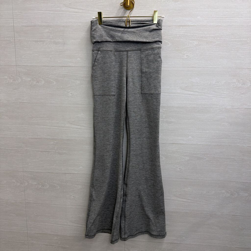 Offline by Aerie Grey Flare Leg Fold Over Leggings Small