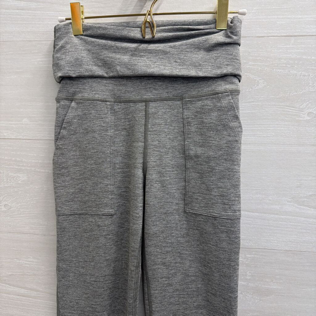 Offline by Aerie Grey Flare Leg Fold Over Leggings Small