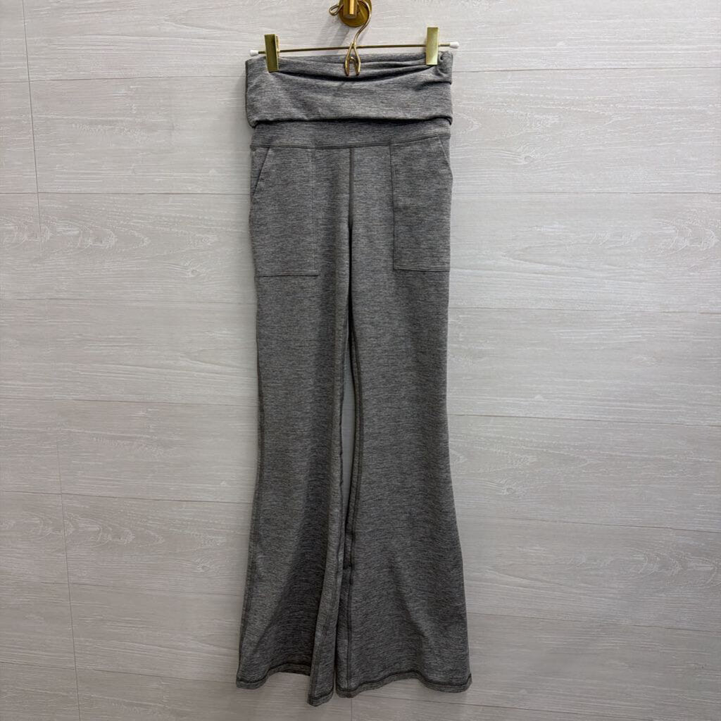 Offline by Aerie Grey Flare Leg Fold Over Leggings Small