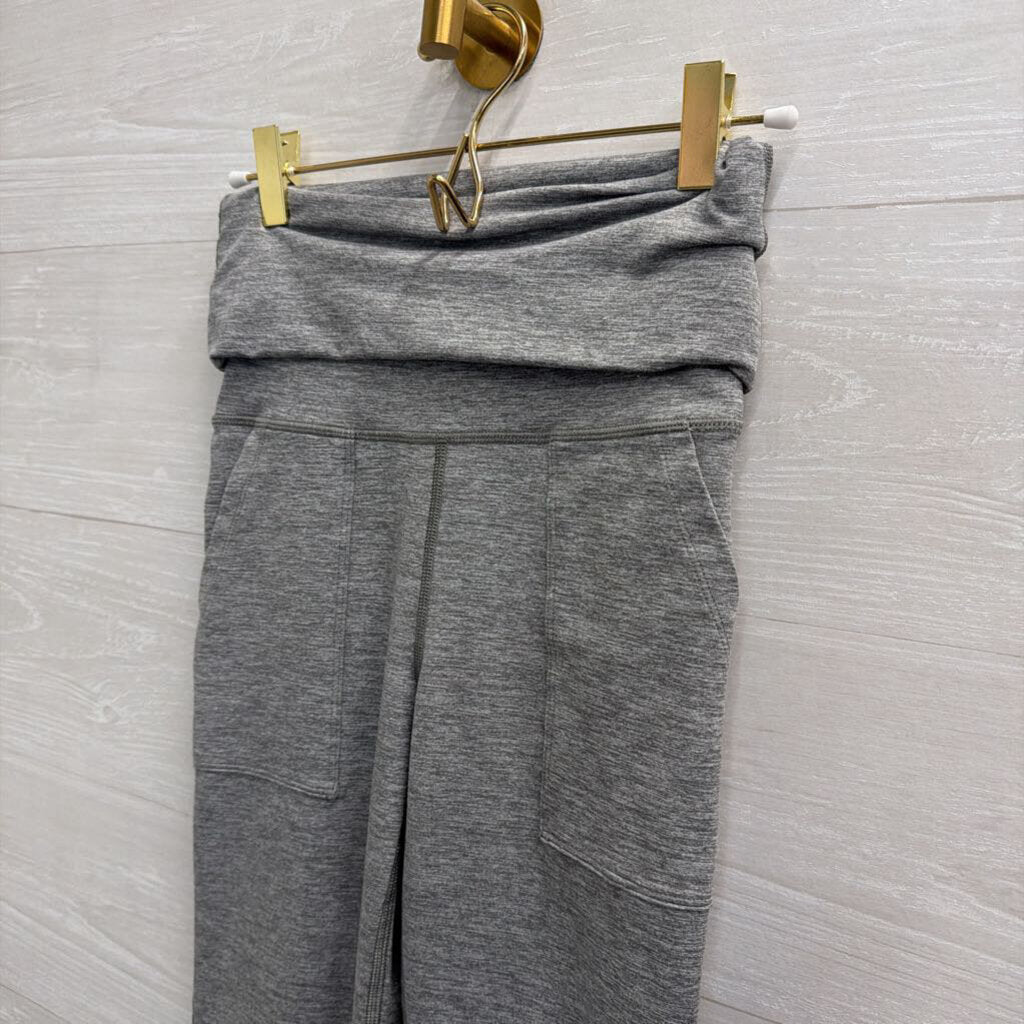 Offline by Aerie Grey Flare Leg Fold Over Leggings Small