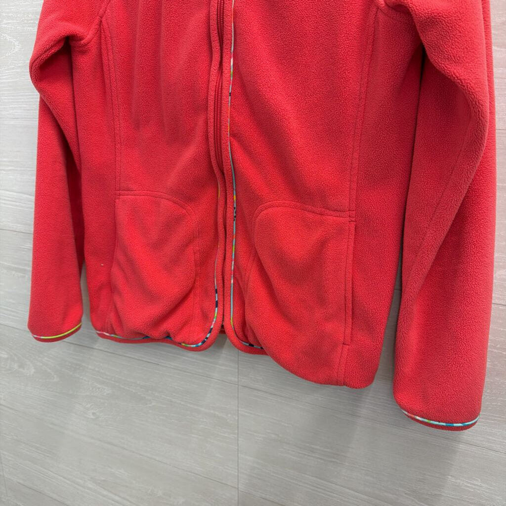 Lilly Pulitzer Coral Fleece Zip Up Jacket Extra Small