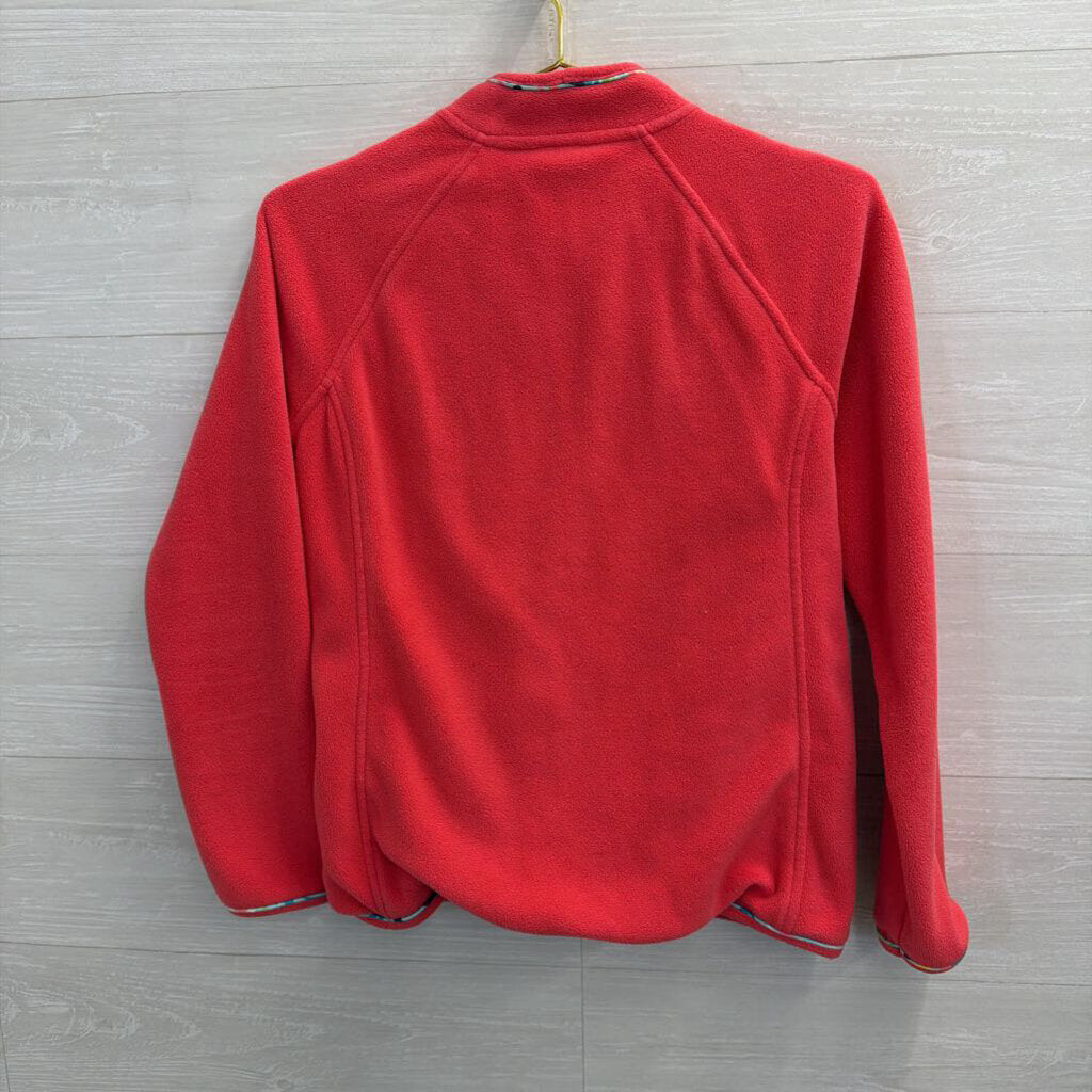 Lilly Pulitzer Coral Fleece Zip Up Jacket Extra Small