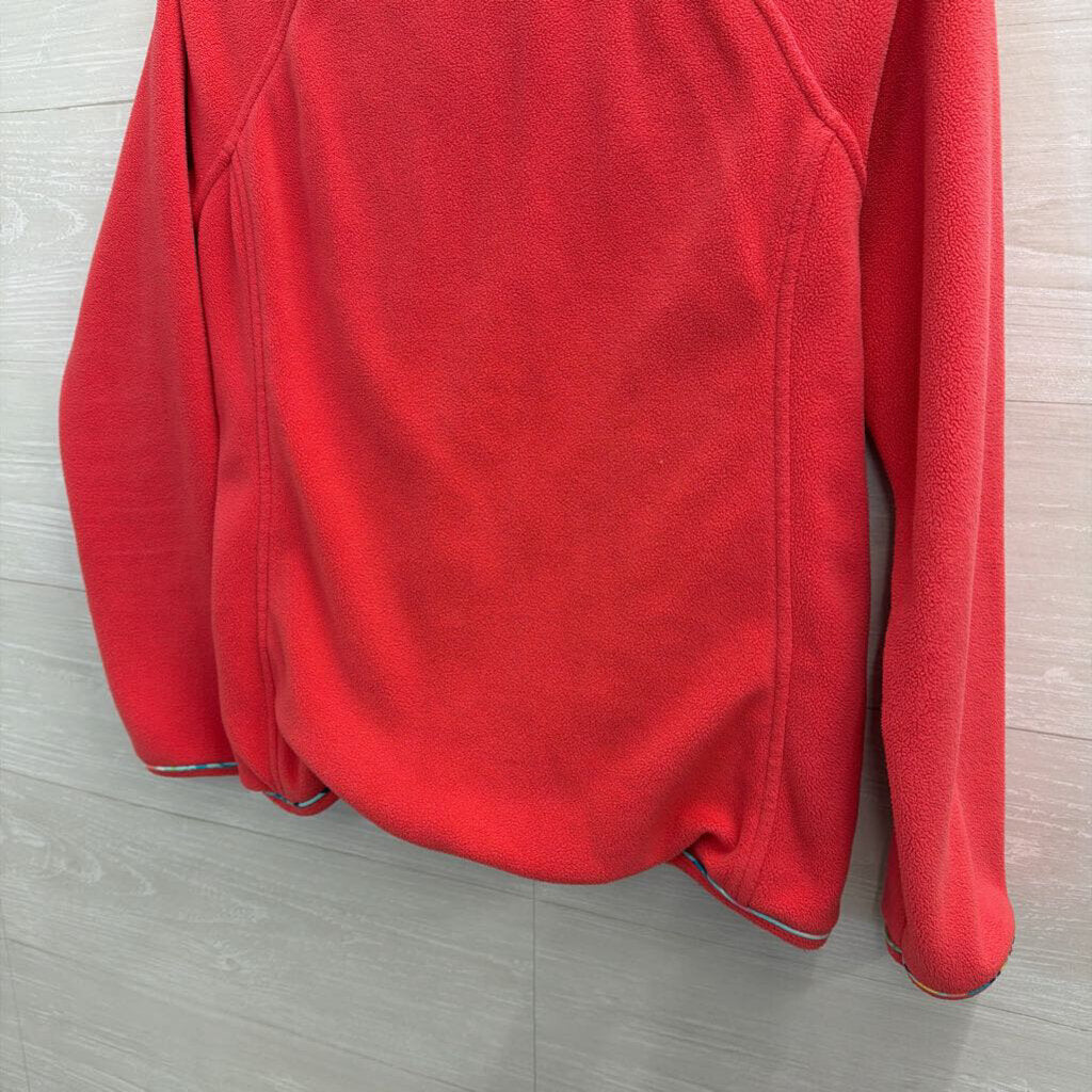 Lilly Pulitzer Coral Fleece Zip Up Jacket Extra Small