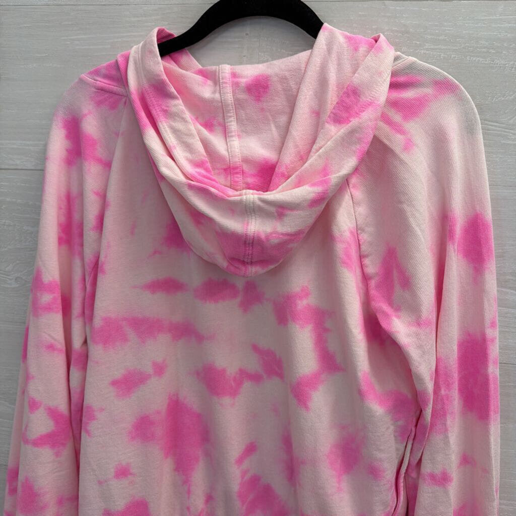 Lilly Pulitzer Pink/White Rhinestone Hoodie Extra Small