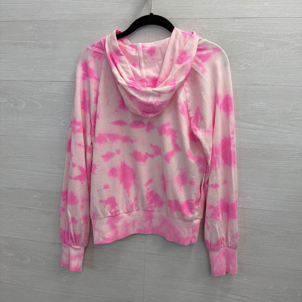 Lilly Pulitzer Pink/White Rhinestone Hoodie Extra Small