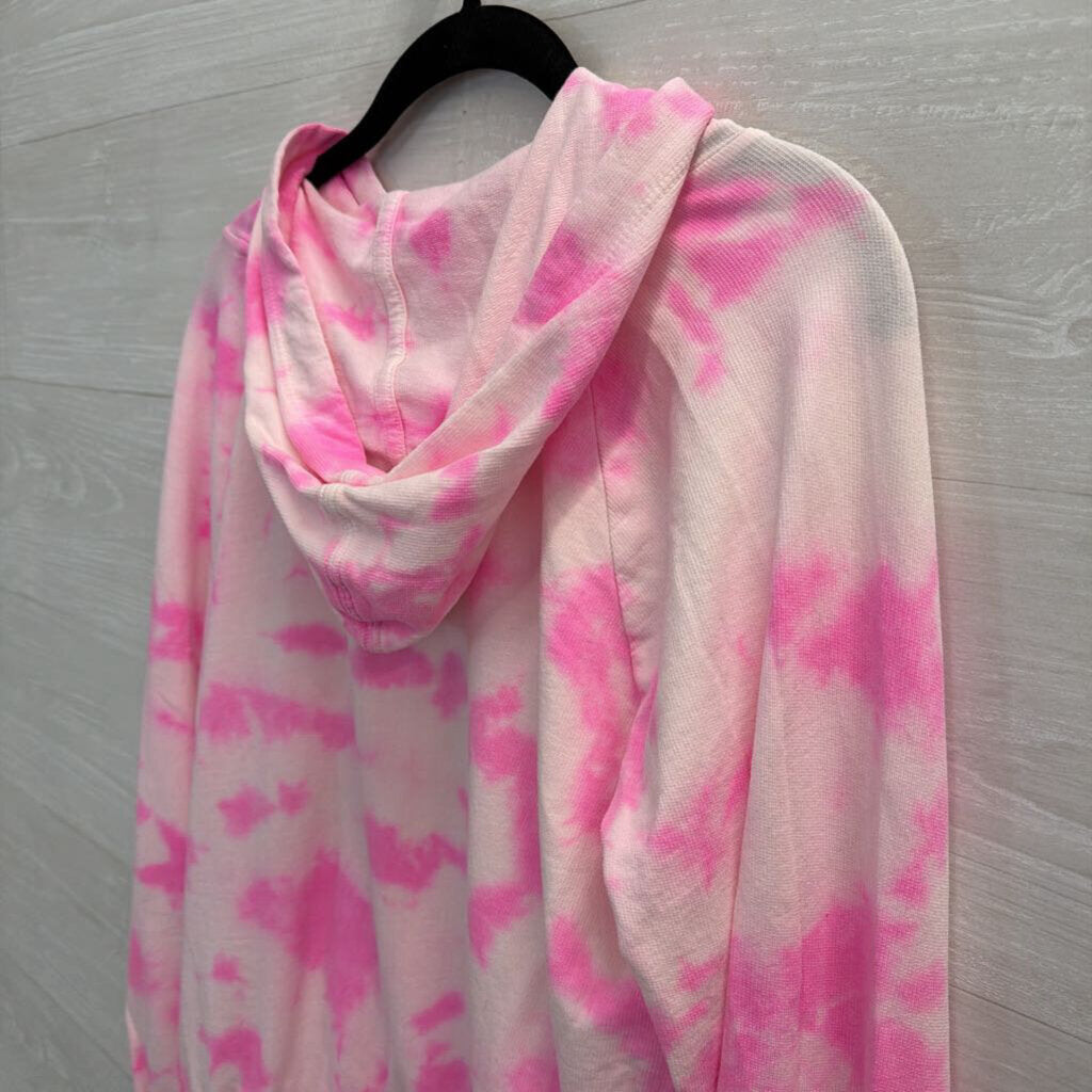 Lilly Pulitzer Pink/White Rhinestone Hoodie Extra Small