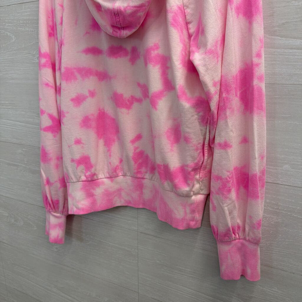 Lilly Pulitzer Pink/White Rhinestone Hoodie Extra Small