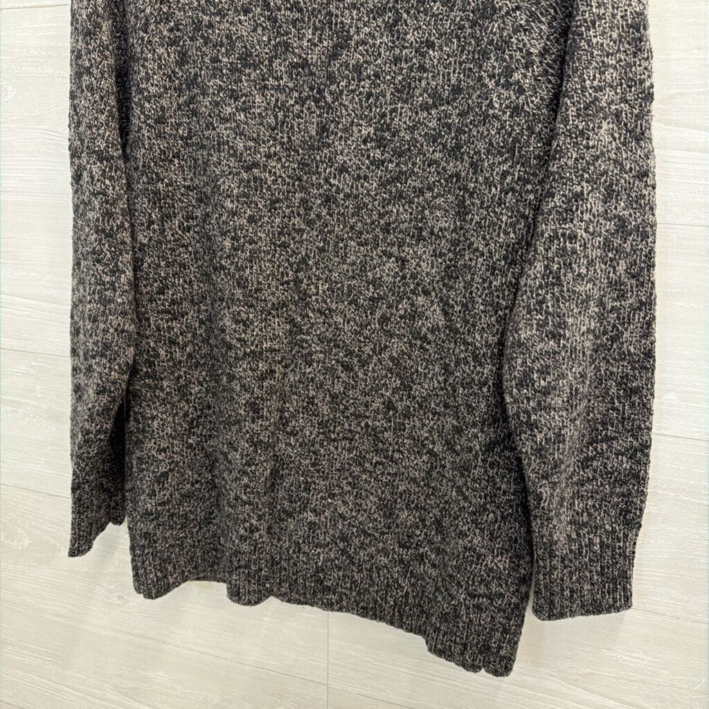 L.L. Bean Charcoal Marled Cowl-Neck Sweater Small Tall