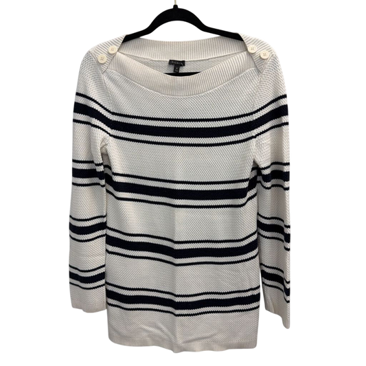 Black/White Striped Sweater Medium