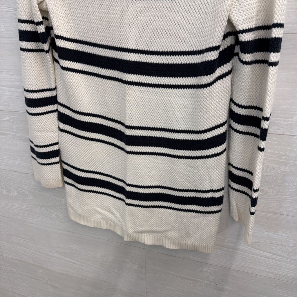 Black/White Striped Sweater Medium