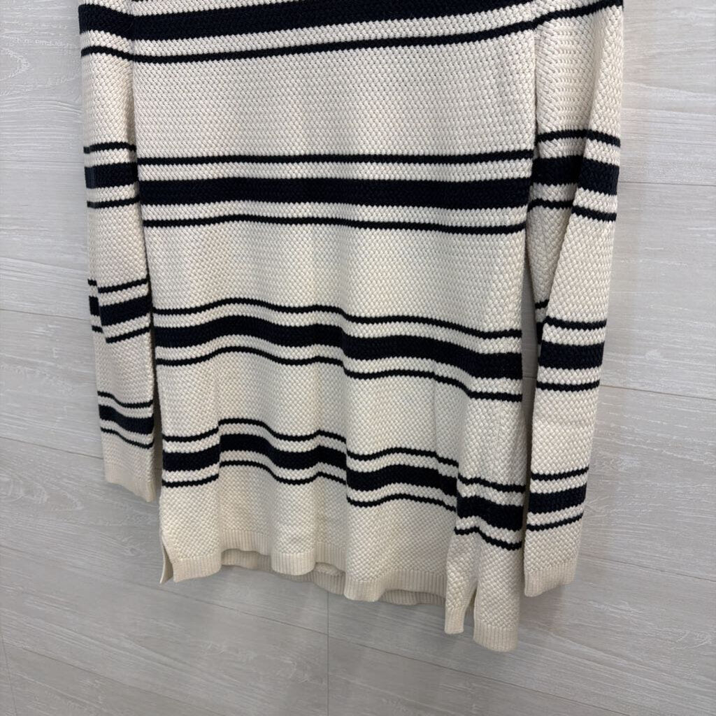 Black/White Striped Sweater Medium