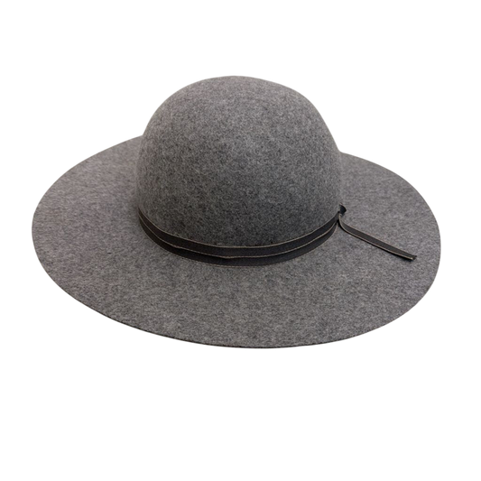 Grey Felt Round Brim Hat