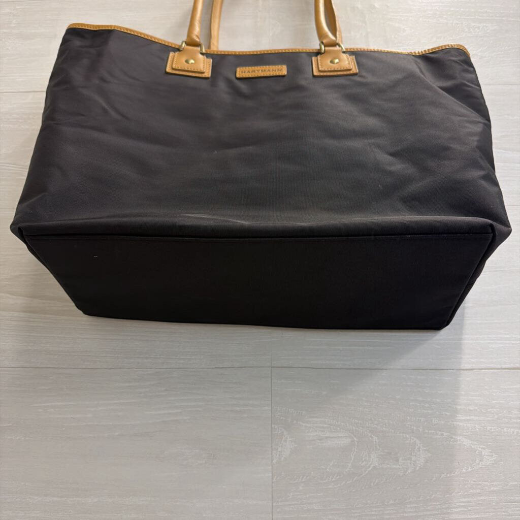 Hartmann Black Canvas Bag with Brown