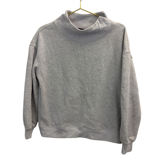 Grey Mock Neck Sweatshirt Medium