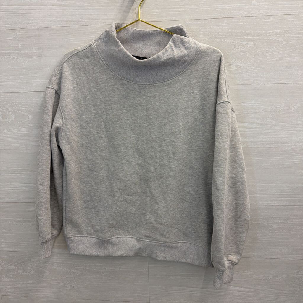 Grey Mock Neck Sweatshirt Medium
