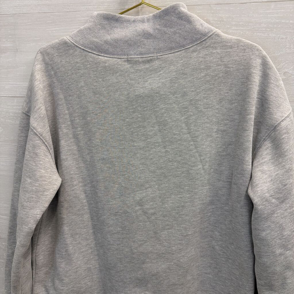 Grey Mock Neck Sweatshirt Medium