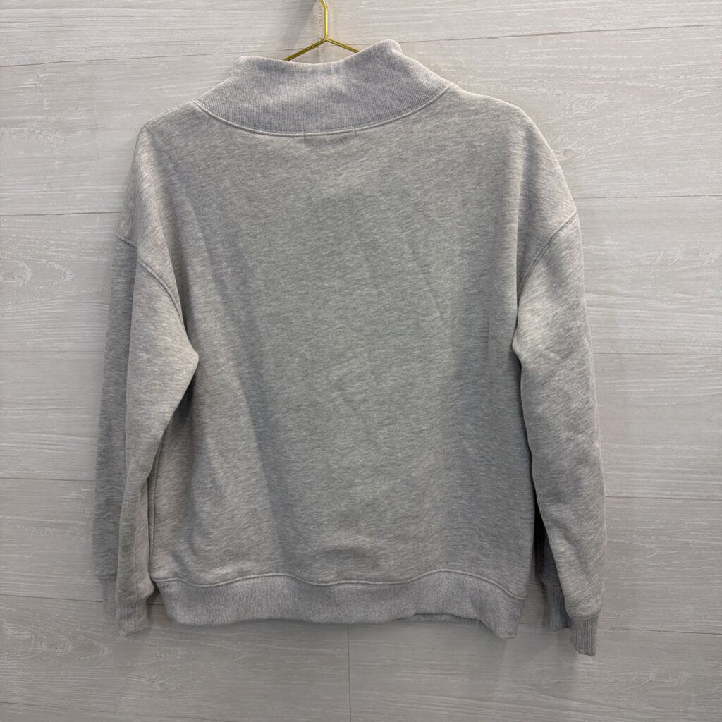 Grey Mock Neck Sweatshirt Medium