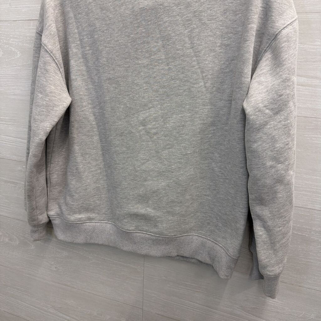 Grey Mock Neck Sweatshirt Medium