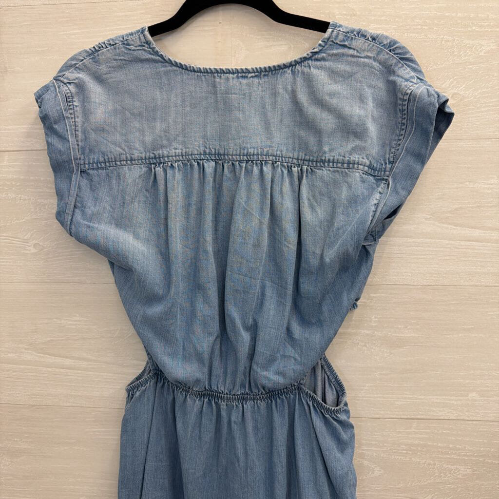 Cloth and Stone Chambray Dress with Cutouts Small