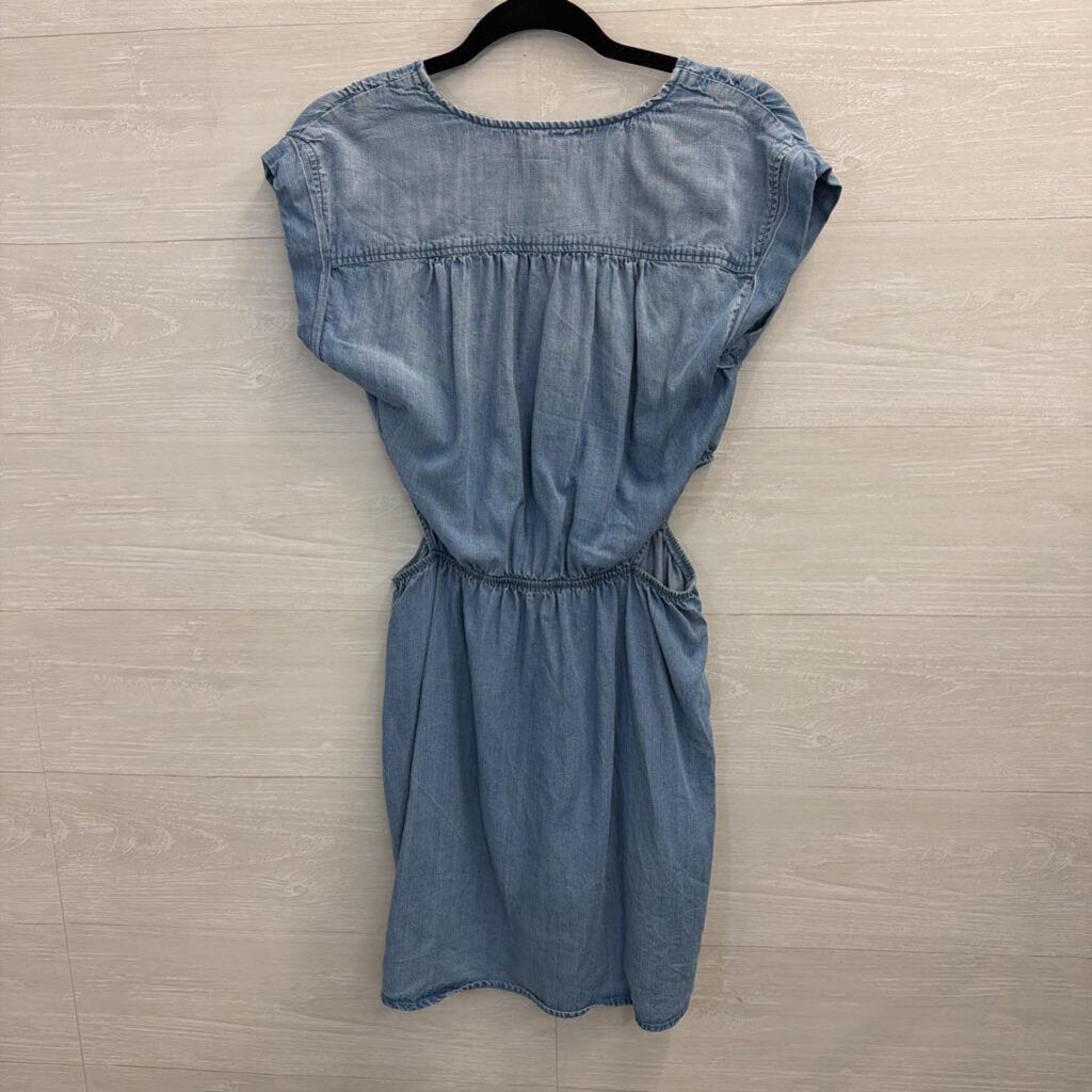 Cloth and Stone Chambray Dress with Cutouts Small