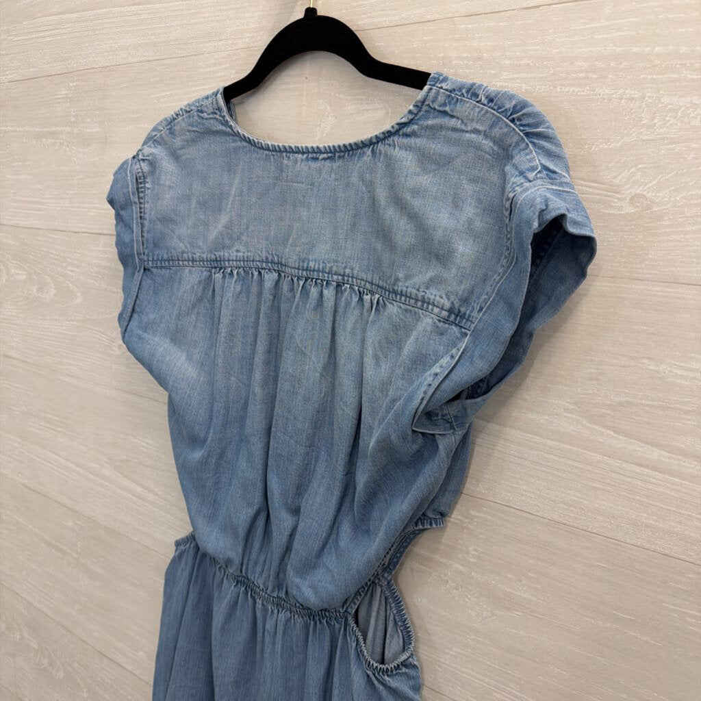 Cloth and Stone Chambray Dress with Cutouts Small