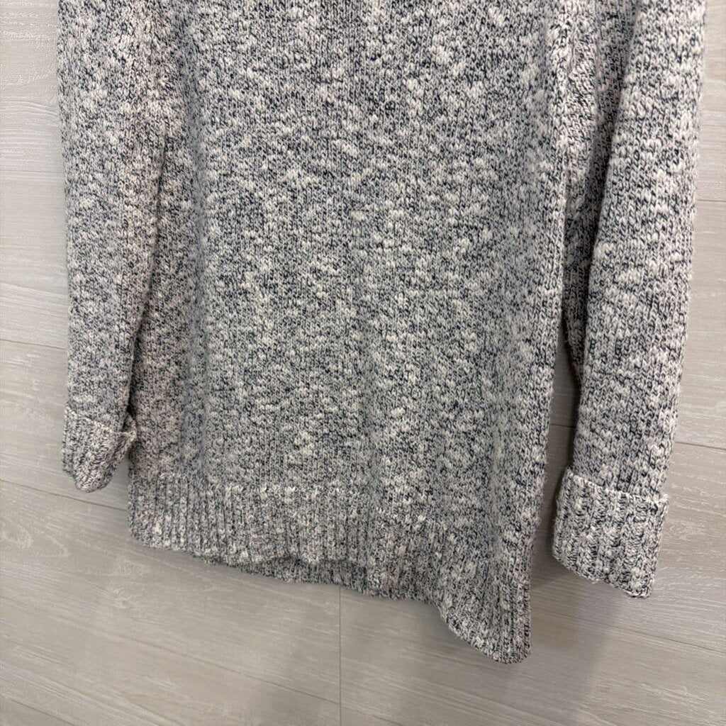 L.L. Bean Grey Knit Marled Sweater Medium Petite