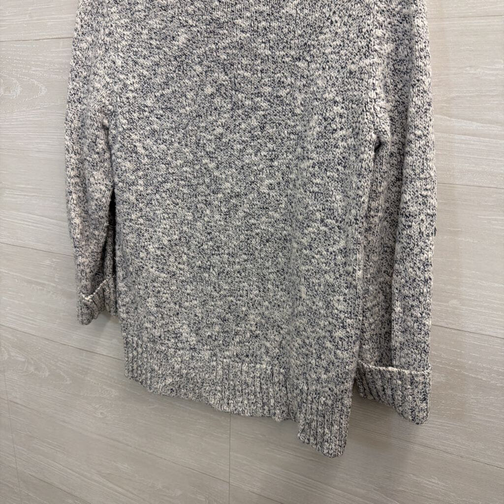 L.L. Bean Grey Knit Marled Sweater Medium Petite