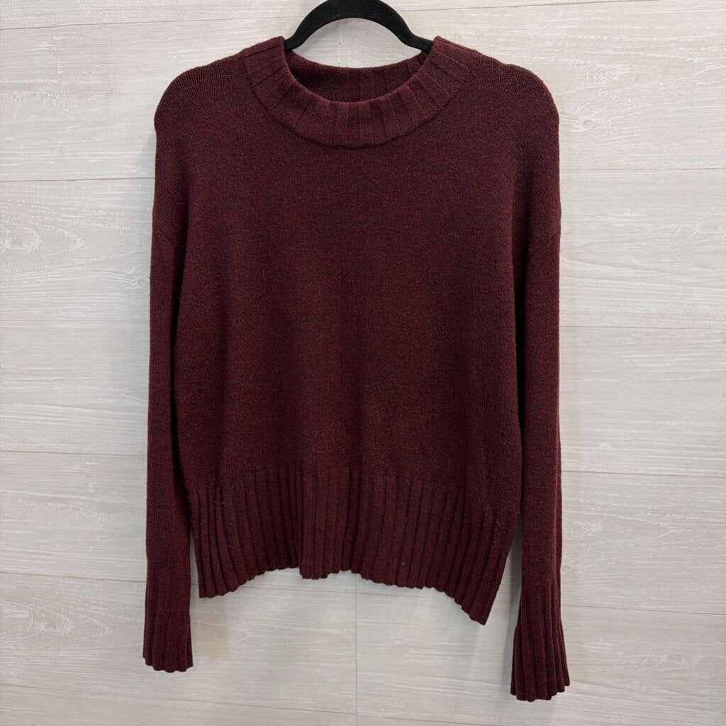 Burgundy Soft Knit Sweater Medium