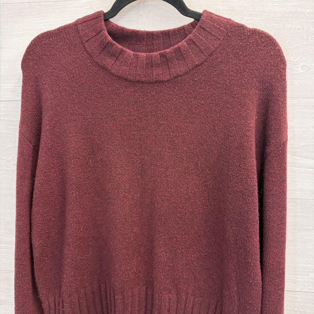 Burgundy Soft Knit Sweater Medium