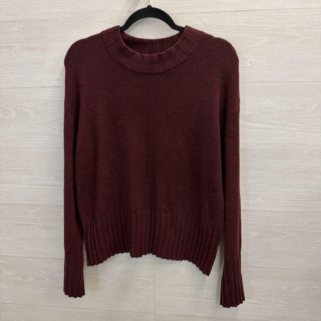 Burgundy Soft Knit Sweater Medium