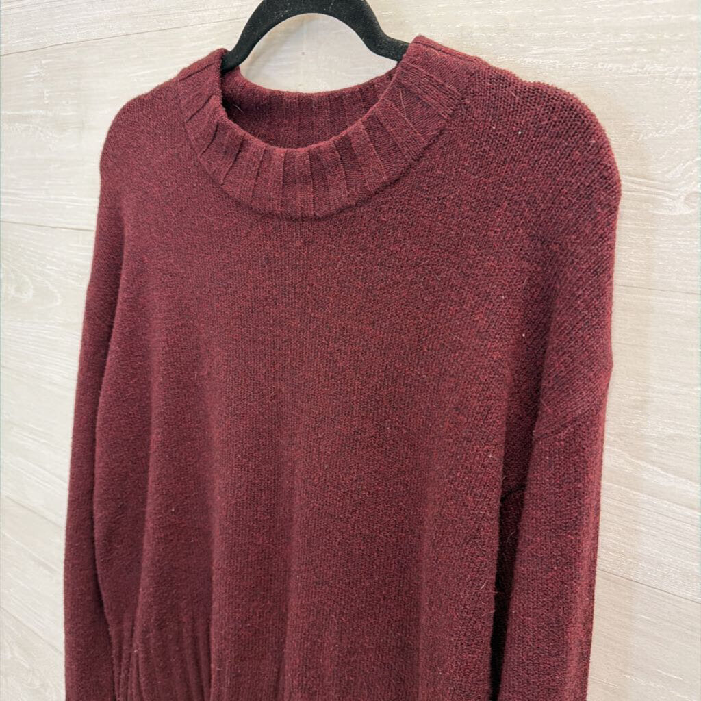 Burgundy Soft Knit Sweater Medium