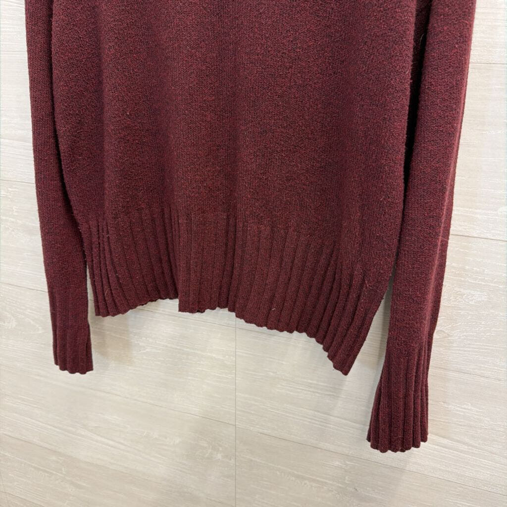 Burgundy Soft Knit Sweater Medium