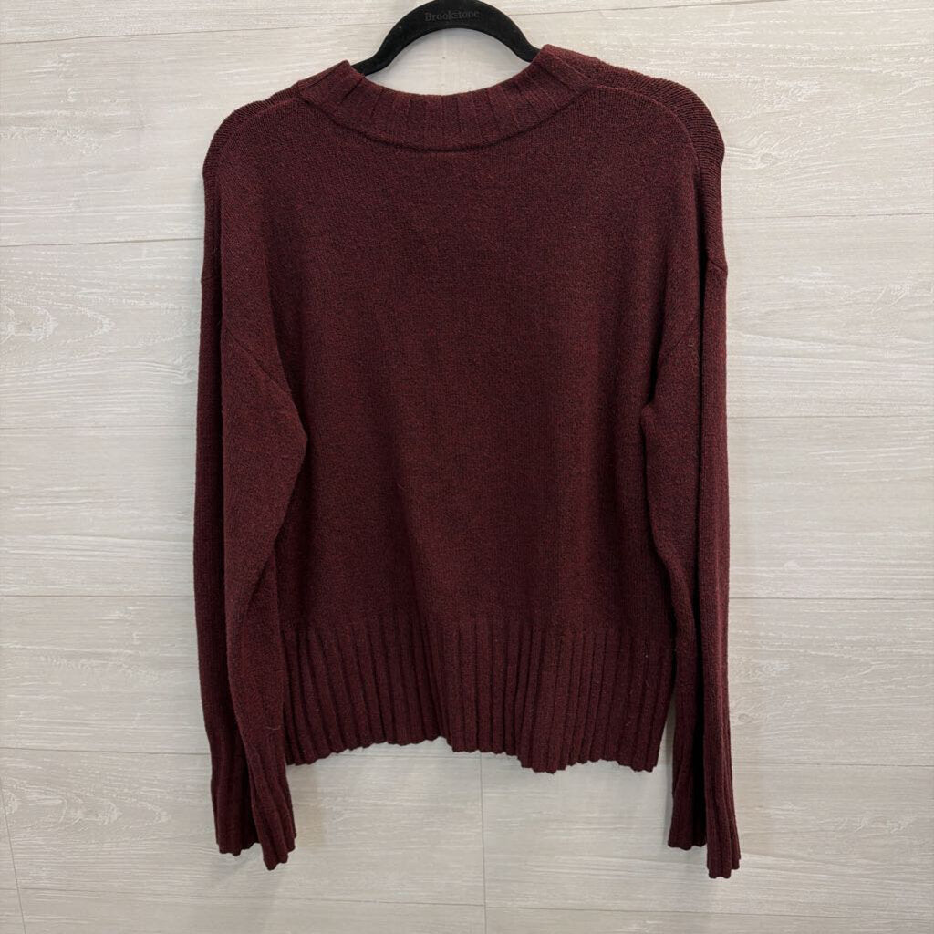 Burgundy Soft Knit Sweater Medium