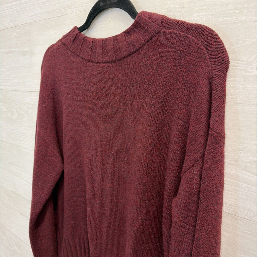 Burgundy Soft Knit Sweater Medium