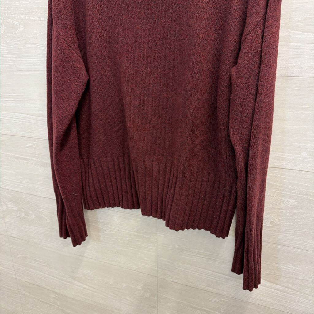 Burgundy Soft Knit Sweater Medium
