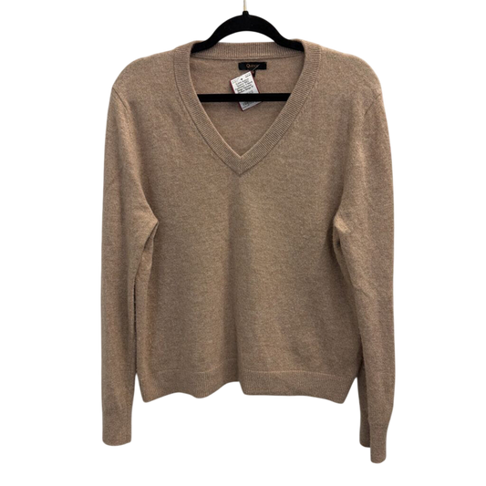 Quince 100% Cashmere V-Neck Beige Sweater Medium
