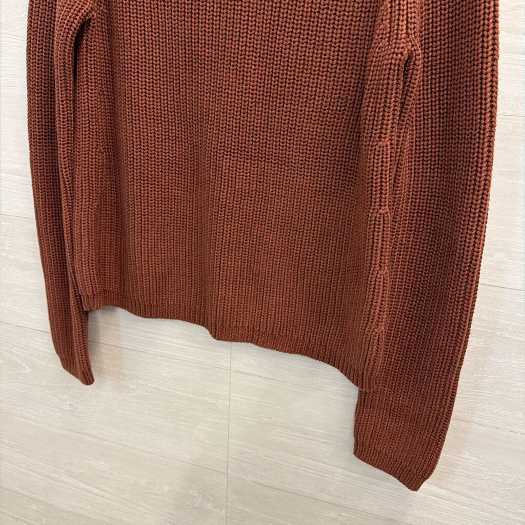 Quince 100% Cotton Brown Knit Sweater Extra Small