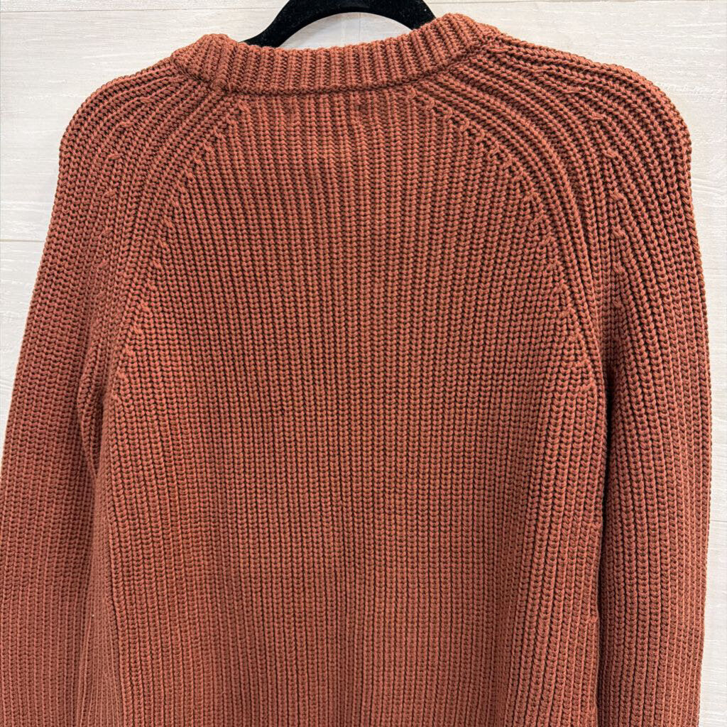 Quince 100% Cotton Brown Knit Sweater Extra Small