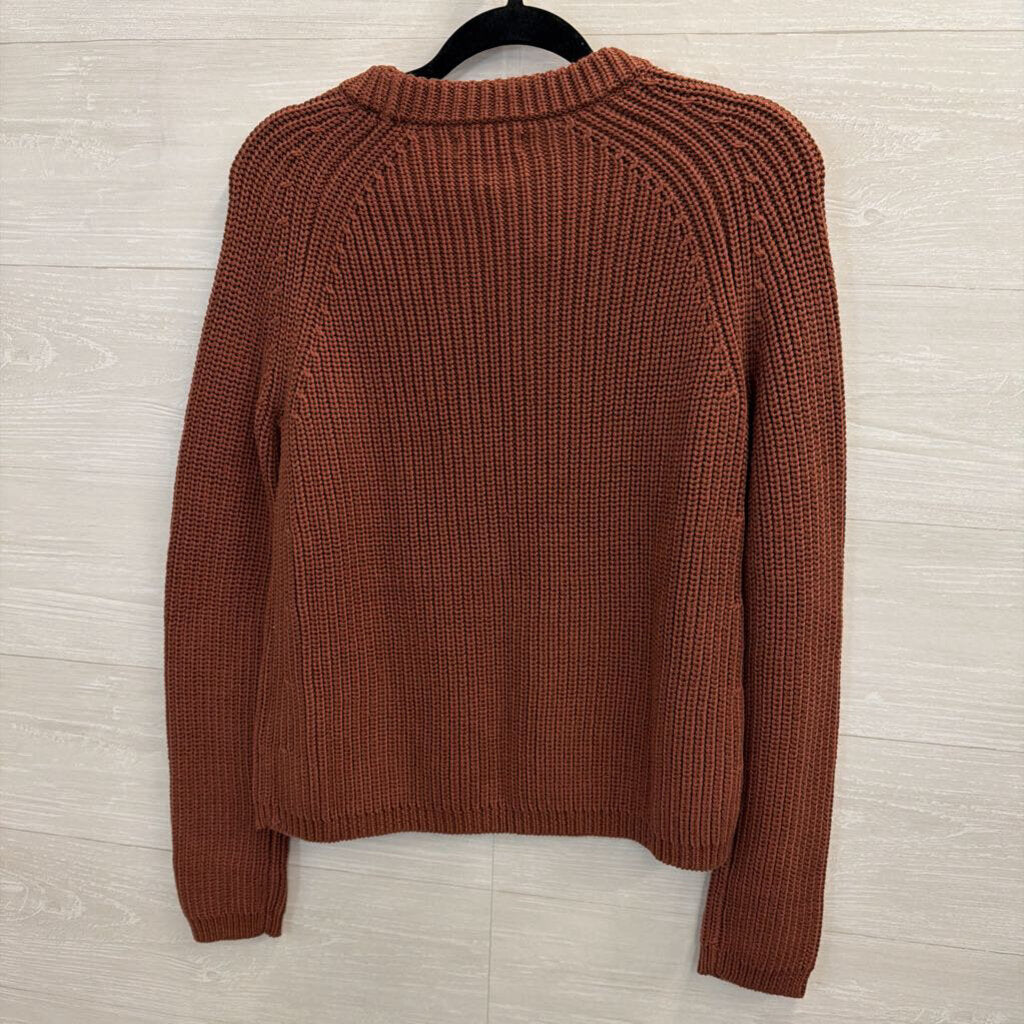 Quince 100% Cotton Brown Knit Sweater Extra Small