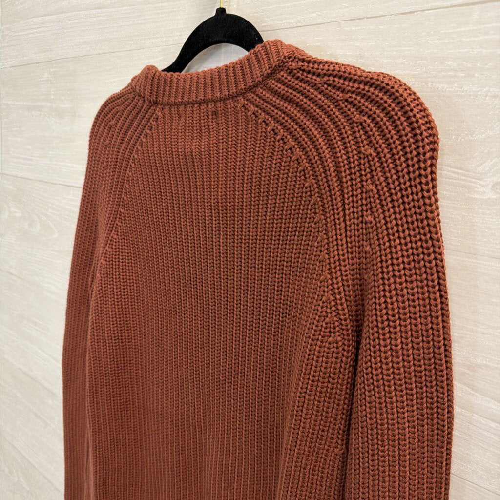 Quince 100% Cotton Brown Knit Sweater Extra Small