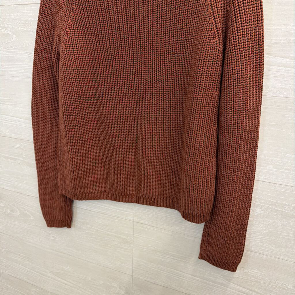Quince 100% Cotton Brown Knit Sweater Extra Small