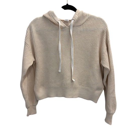 Gap Cream Cropped Hooded Sweater Extra Small