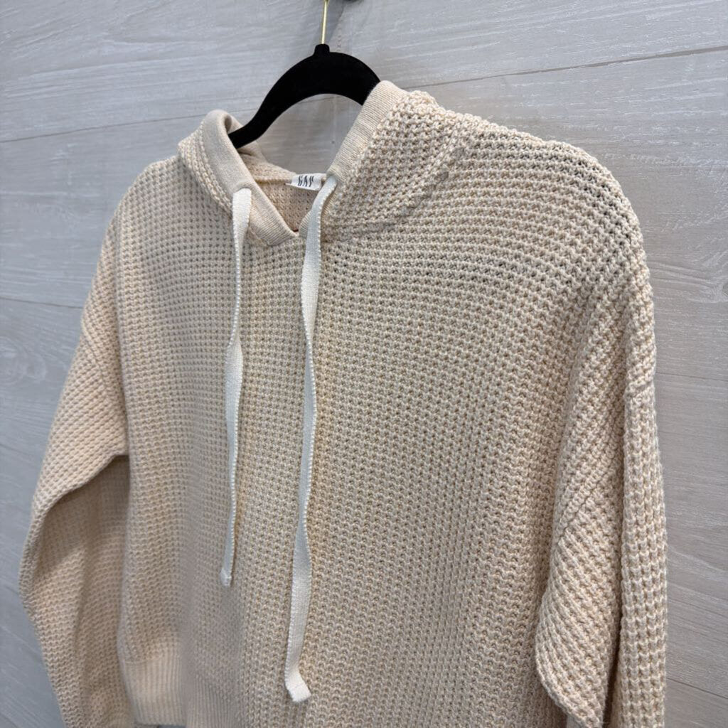 Gap Cream Cropped Hooded Sweater Extra Small