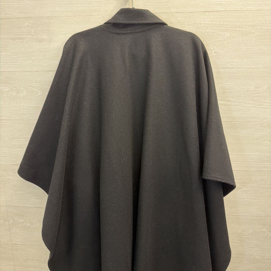 Vintage MacKintosh Black Shoulder Cape Jacket One Size