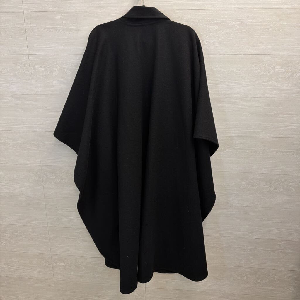 Vintage MacKintosh Black Shoulder Cape Jacket One Size