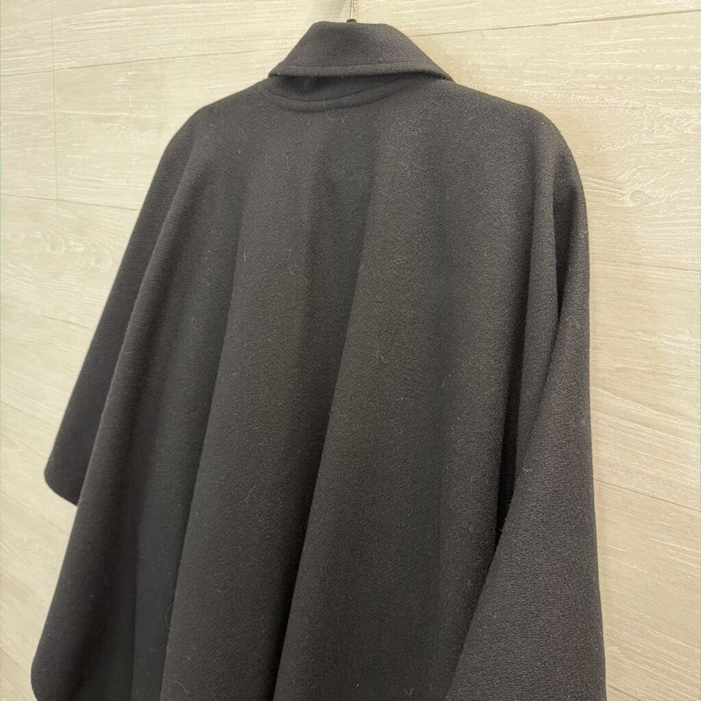 Vintage MacKintosh Black Shoulder Cape Jacket One Size