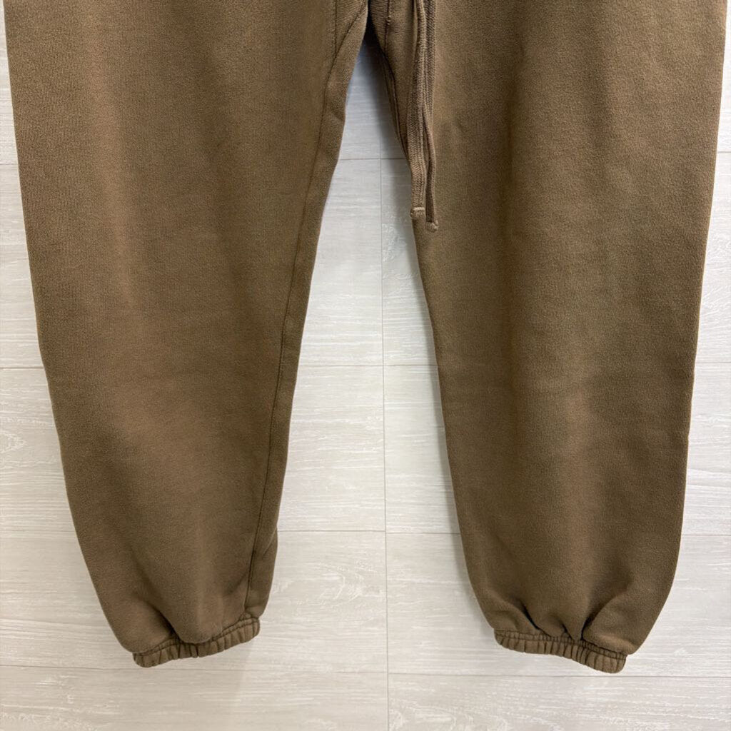 Essentials Taupe Logo Sweatpants Small
