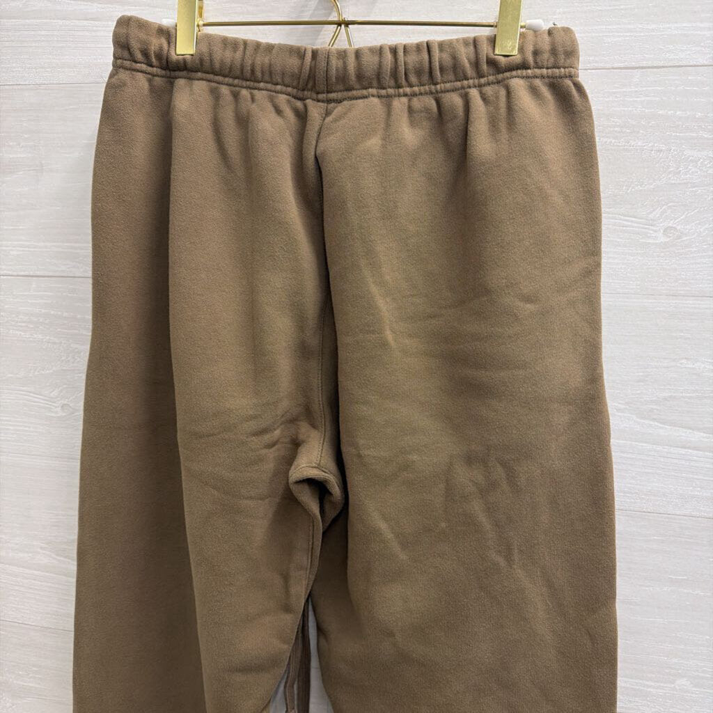 Essentials Taupe Logo Sweatpants Small