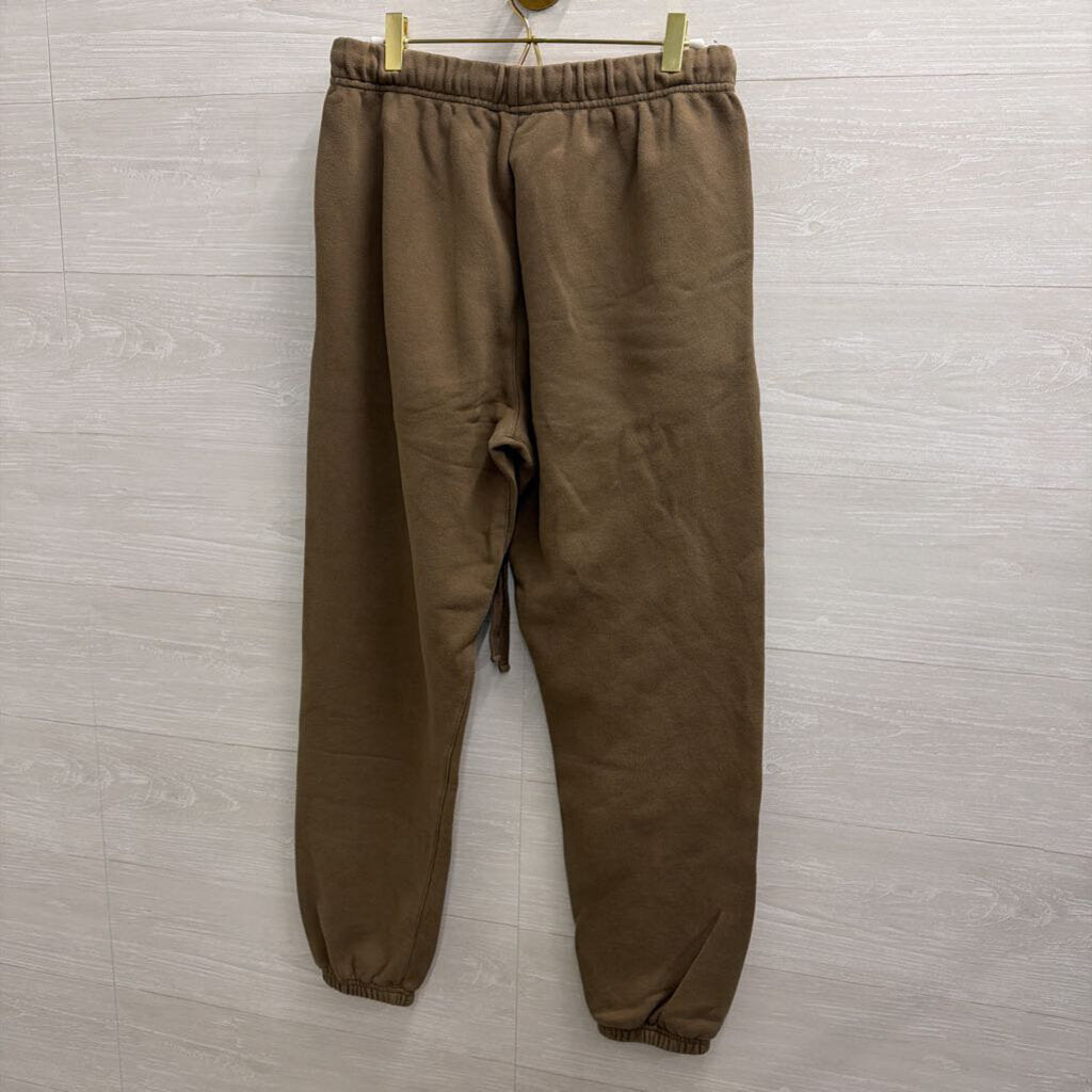 Essentials Taupe Logo Sweatpants Small