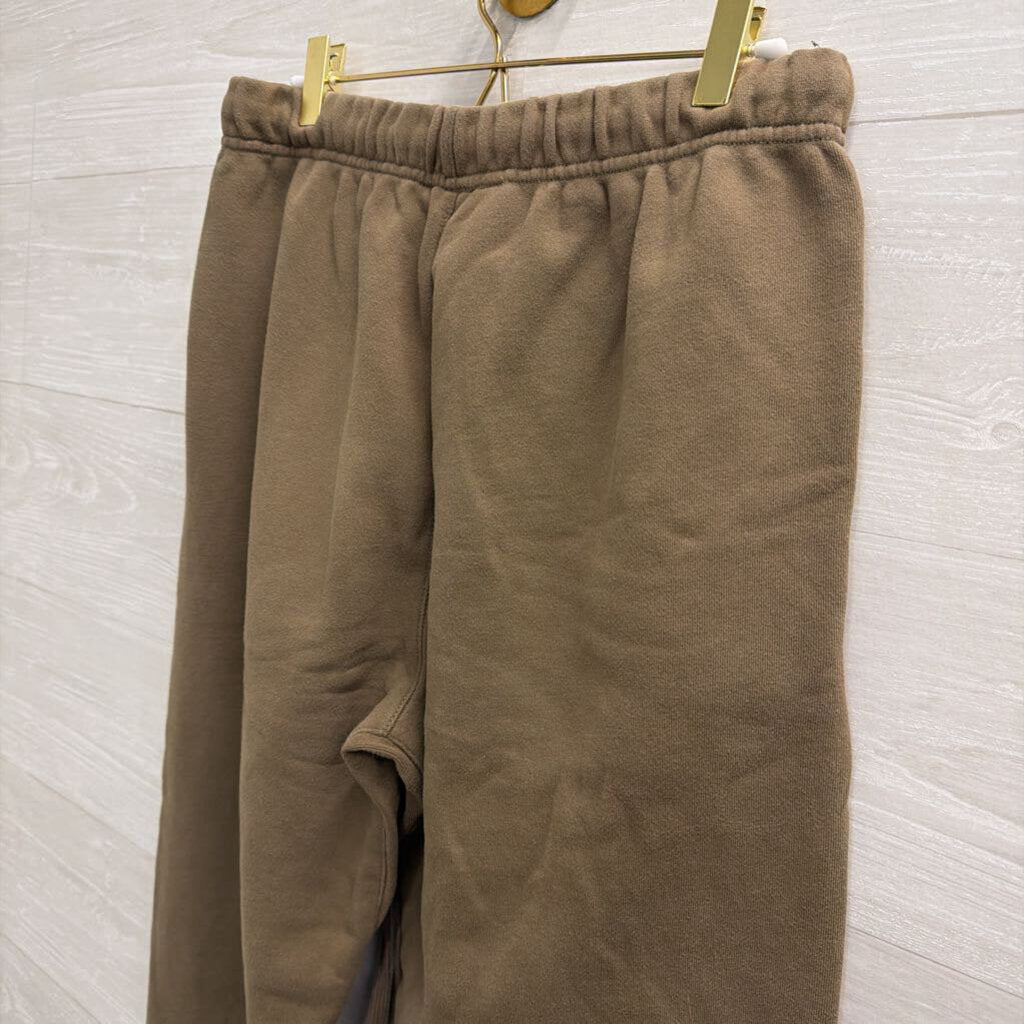 Essentials Taupe Logo Sweatpants Small